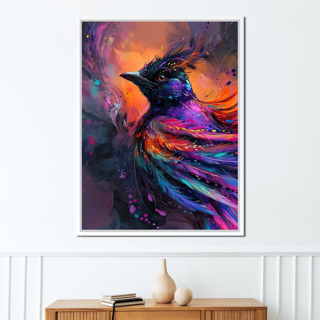 Vibrant Feathered Dreams Canvas Wall Art