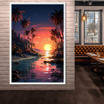 Summer Surf Escape Canvas Wall Art