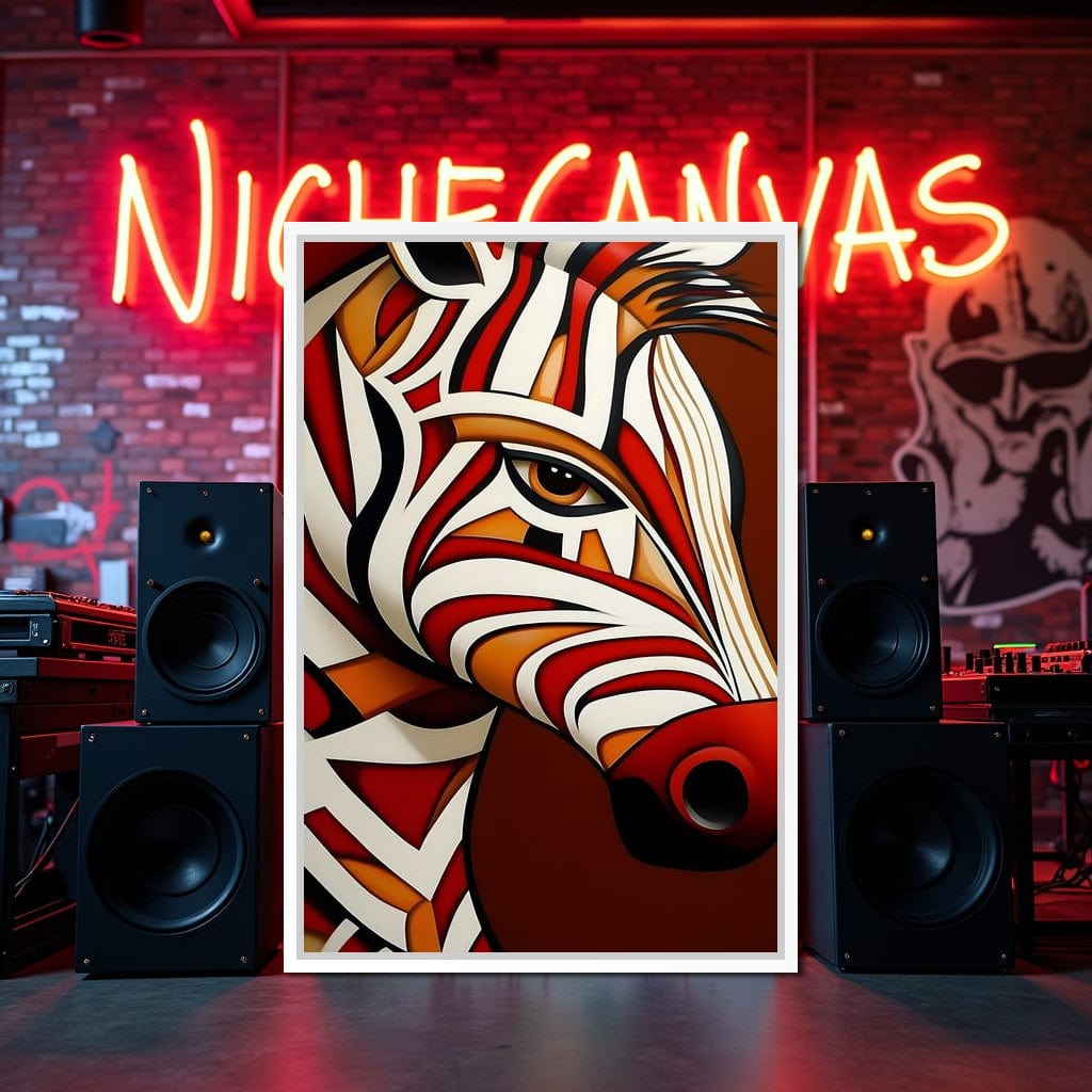 Stripes of the Savanna Melody Canvas Wall Art