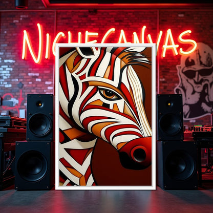 Stripes of the Savanna Melody Canvas Wall Art
