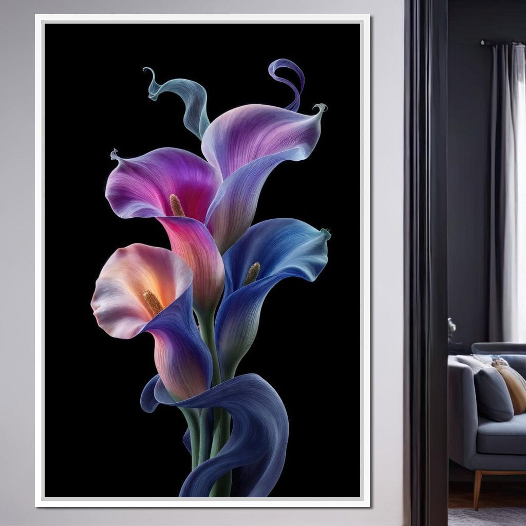 Floral Spirits of the Night Canvas Wall Art