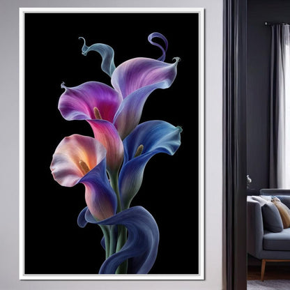 Floral Spirits of the Night Canvas Wall Art