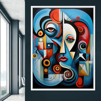 Carnival of Cubism Canvas Wall Art