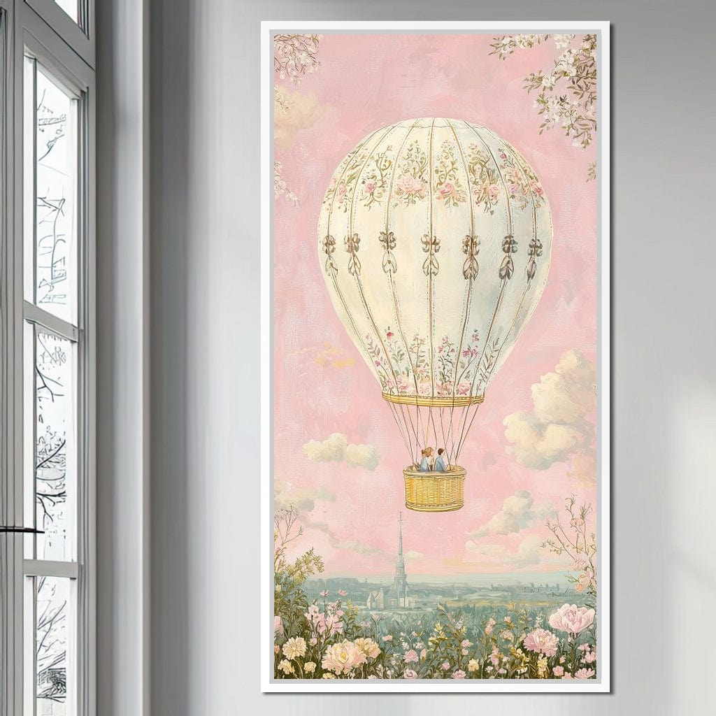 Whimsical Ballad of Airborne Dreams Canvas Wall Art
