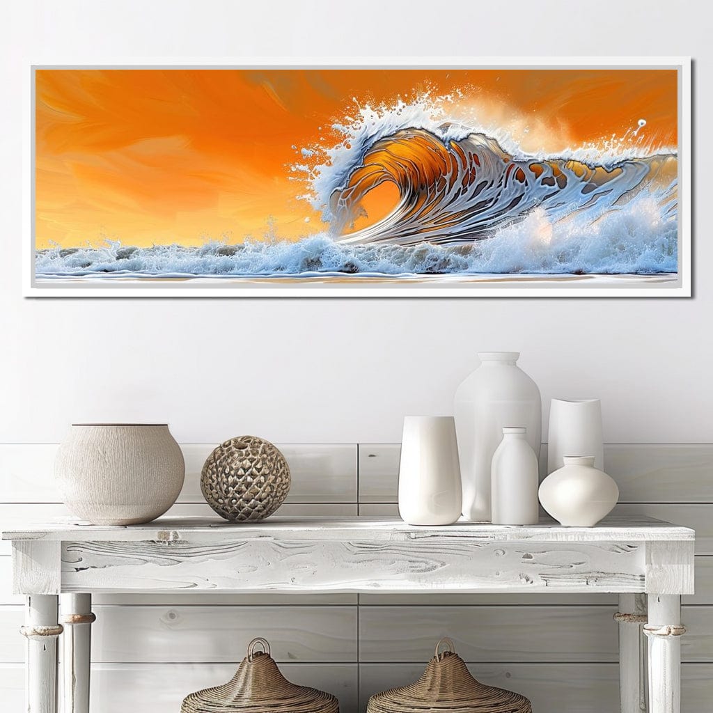 Amber Tide Canvas Wall Art