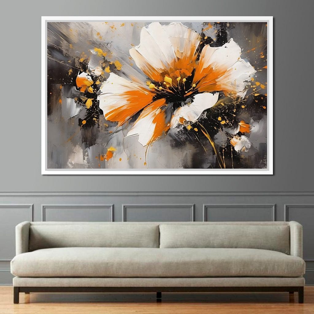 Radiant Floral Tempest Canvas Wall Art