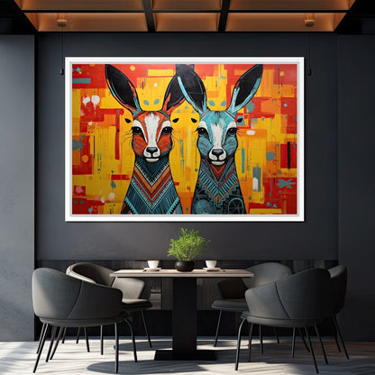 Tribal Spirits of the Wild Canvas Wall Art