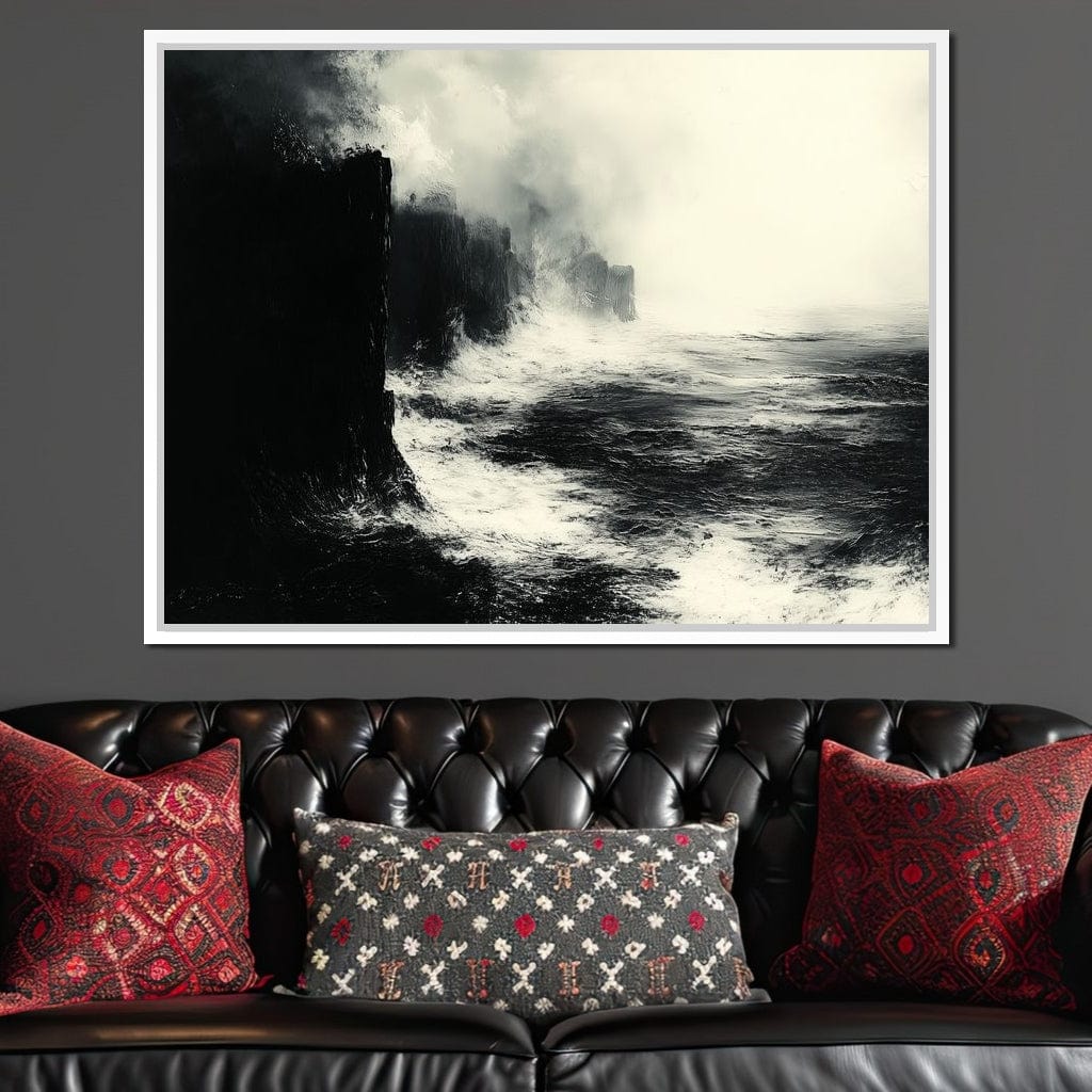 Black Shores Canvas Wall Art