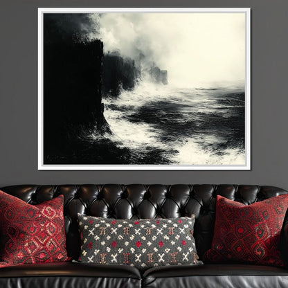 Black Shores Canvas Wall Art