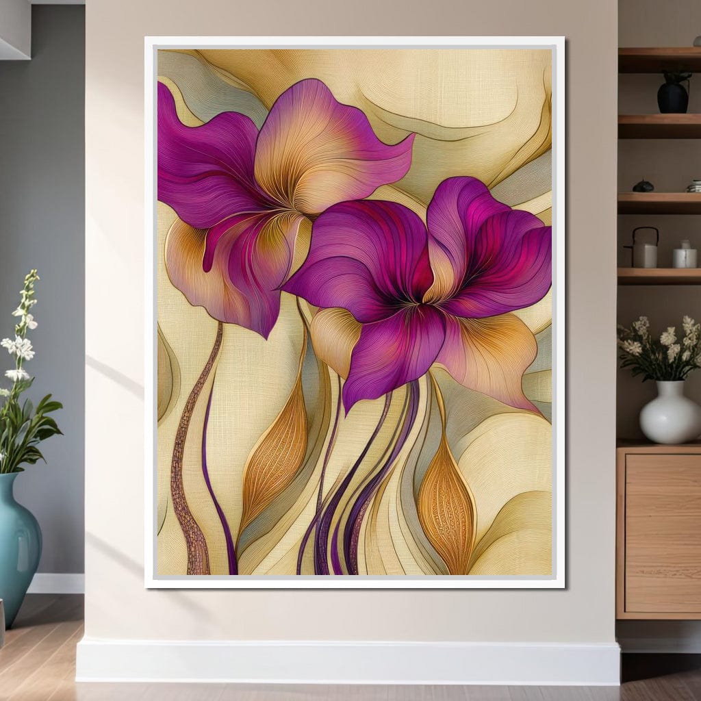 Velvet Blooms Canvas Wall Art