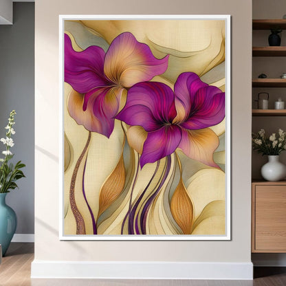 Velvet Blooms Canvas Wall Art