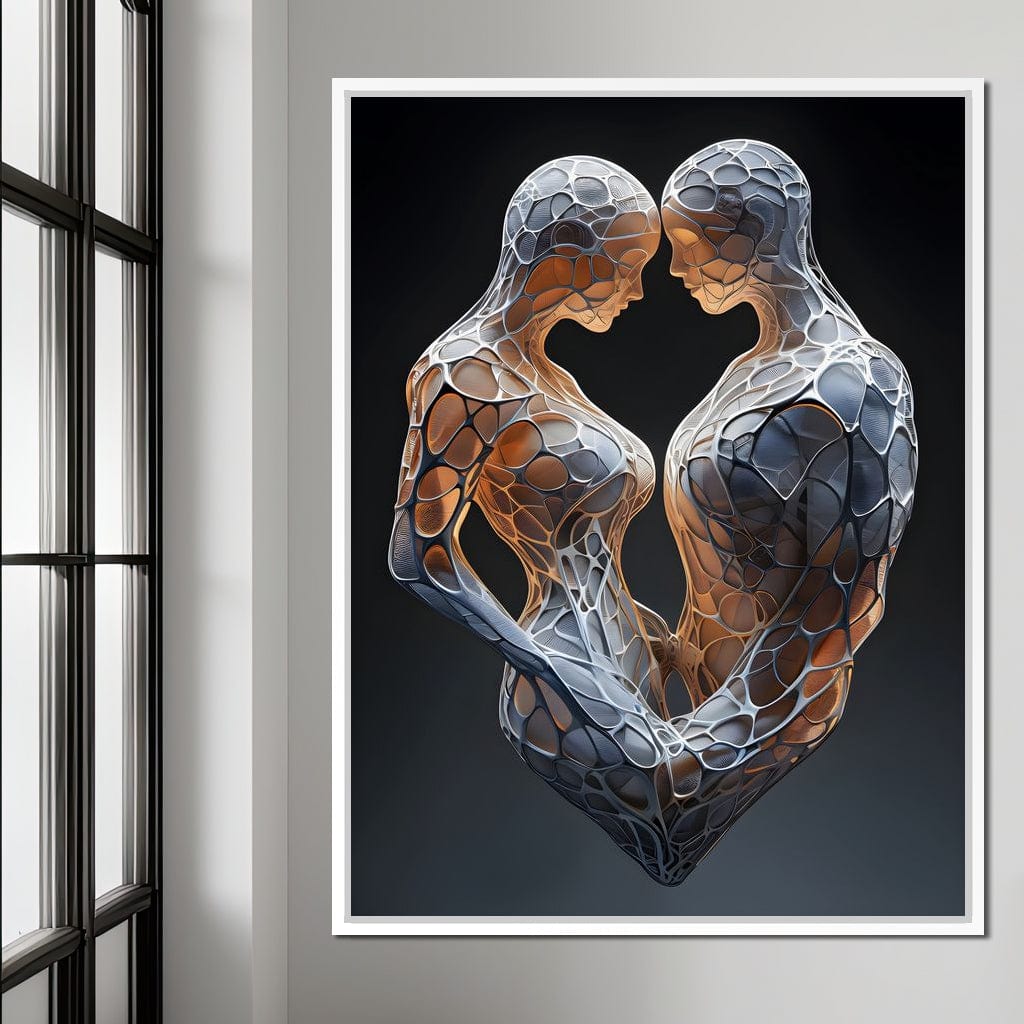 Mesh Connection Canvas Wall Art