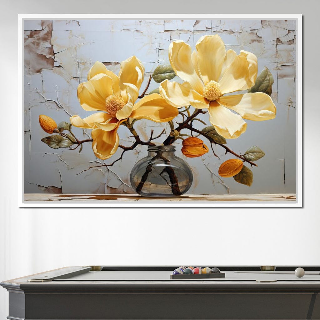 Yellow Magnolia Tree 6 Canvas Wall Art