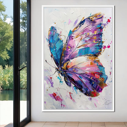 Kaleidoscope Butterfly Bliss Canvas Wall Art