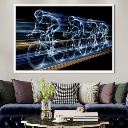 Velocity of the Wireframe Peloton Canvas Wall Art