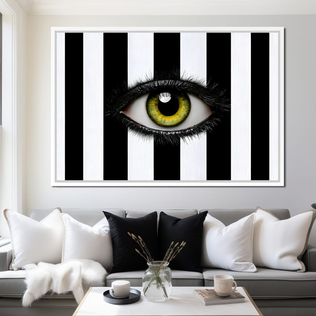 Fragments Of A Singular Watchful Sight Canvas Wall Art