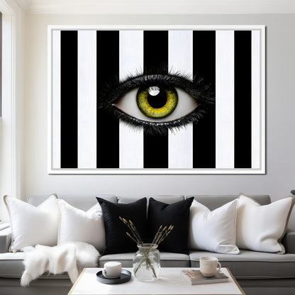 Fragments Of A Singular Watchful Sight Canvas Wall Art