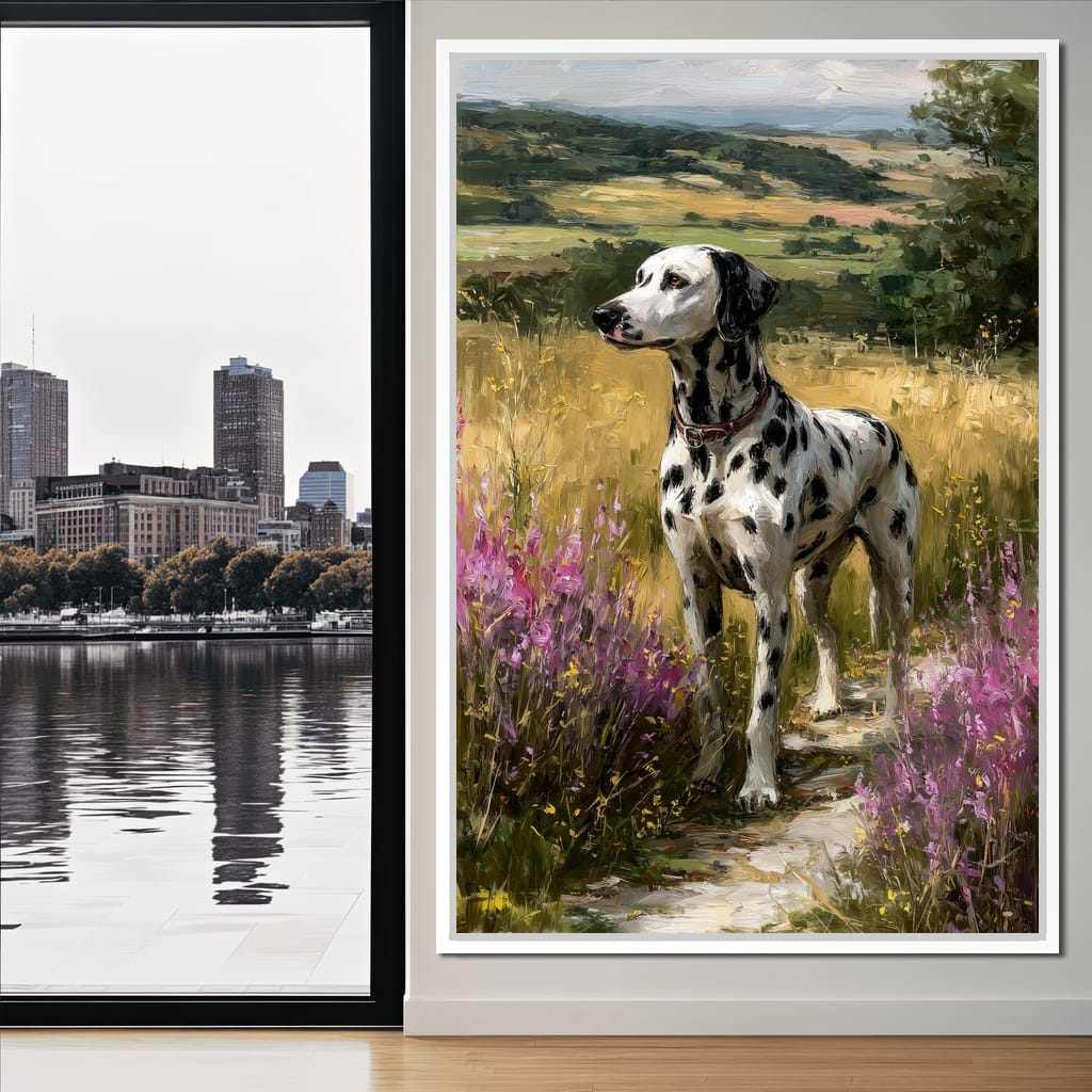 Dalmatian Meadow Pathway Canvas Wall Art