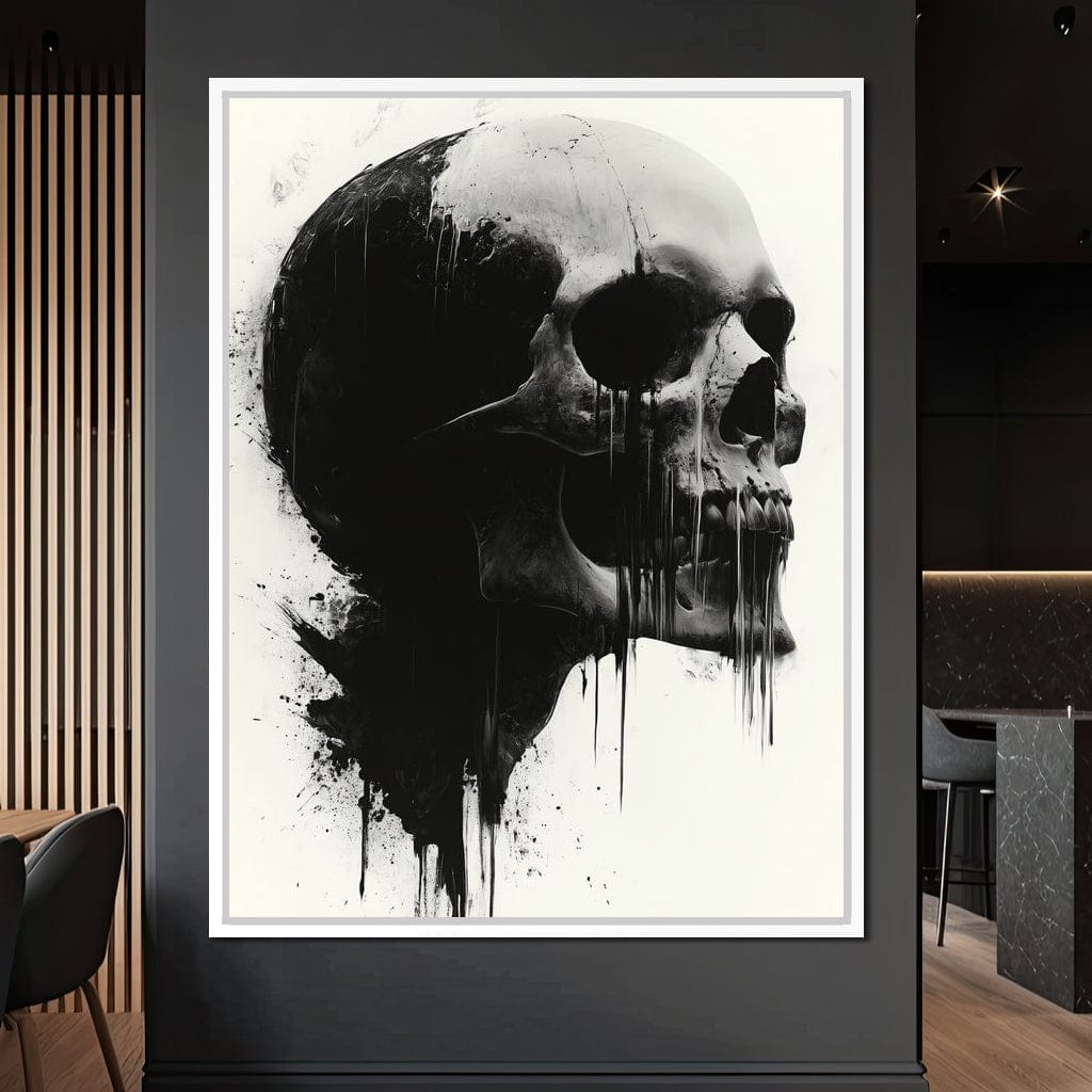 Morality's Black Veil Canvas Wall Art