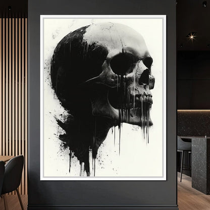Morality's Black Veil Canvas Wall Art
