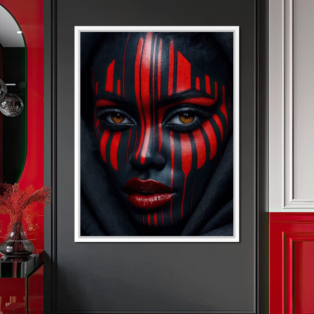 Scarlet Ritual Canvas Wall Art