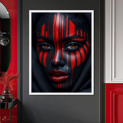 Scarlet Ritual Canvas Wall Art