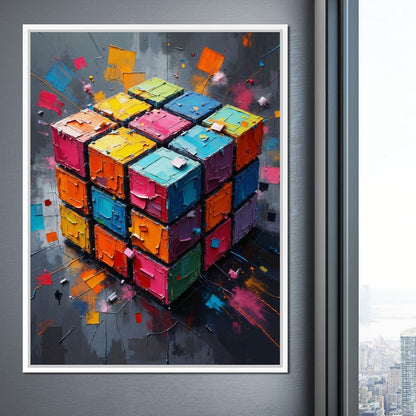 Fractured Logic Canvas Wall Art