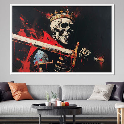 Majestic Shadows of Royal Descent Canvas Wall Art