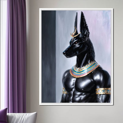 Anubis Guardian of the Pharaoh Canvas Wall Art