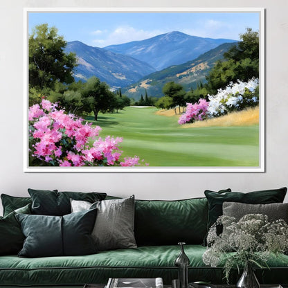 Mountain Meadow Blooms Canvas Wall Art