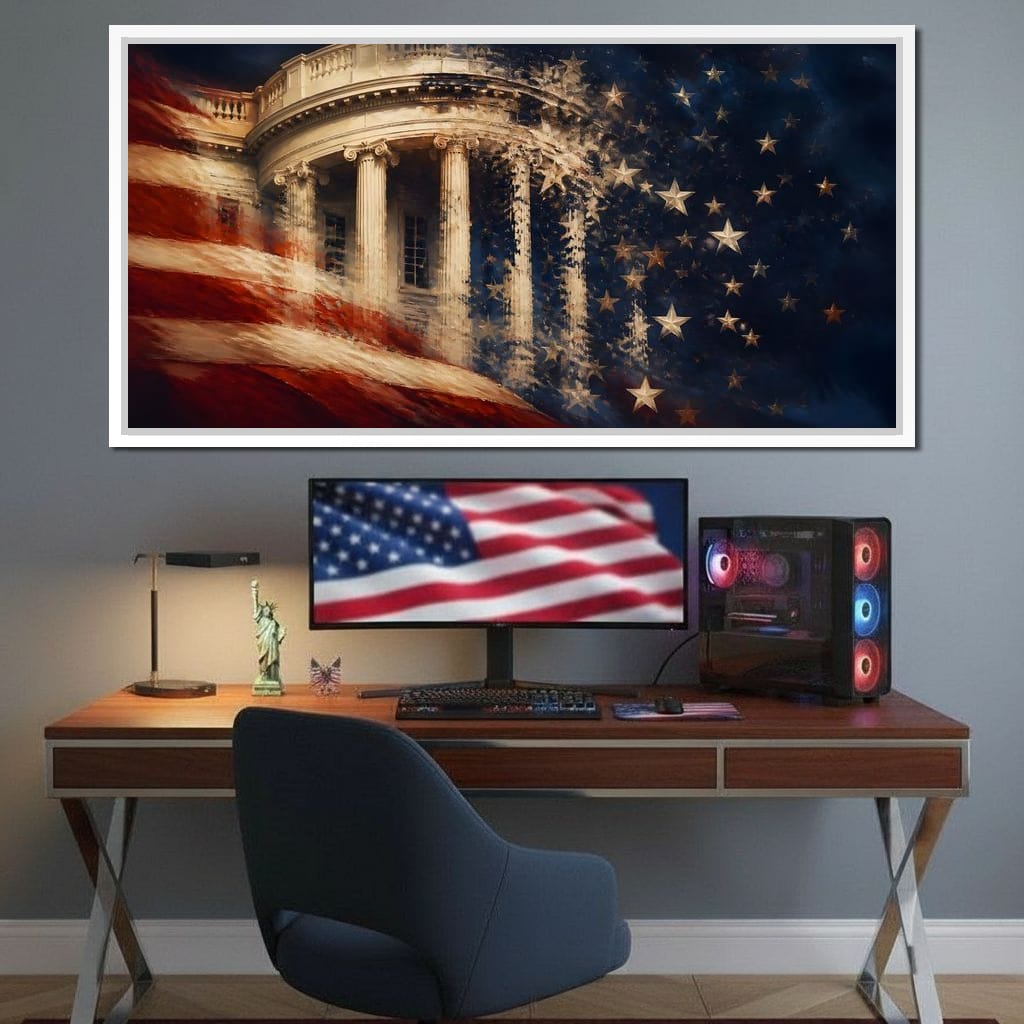 Republic Fading Into the Stars Canvas Wall Art