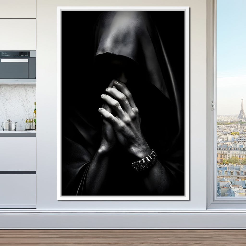 Shadowed Contemplation Canvas Wall Art
