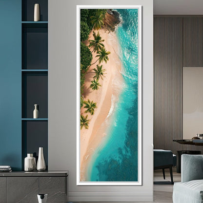 Peaceful Paradise Beach Canvas Wall Art