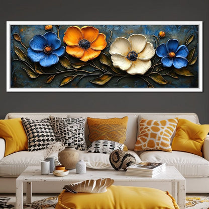 Floral Symphony of Vibrant Colors Canvas Wall Art