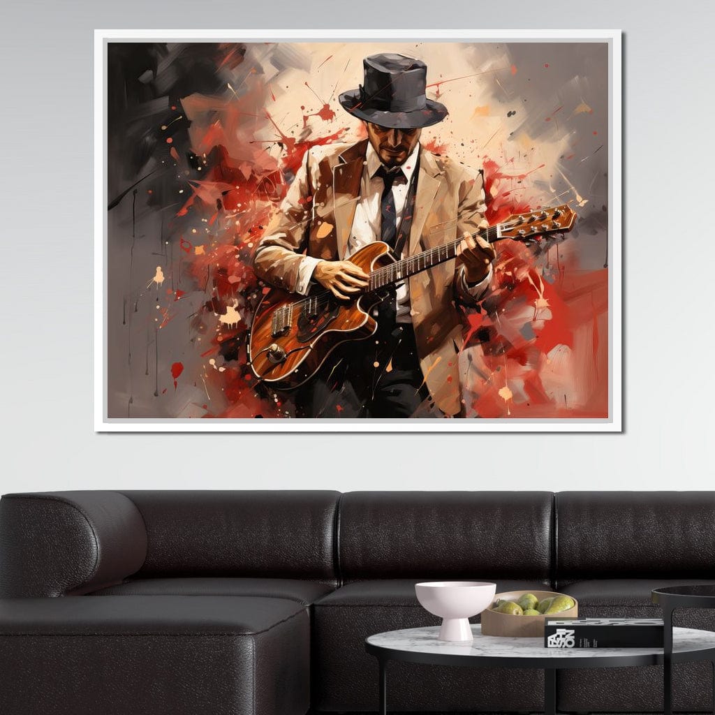 Guitarist Serenade Canvas Wall Art