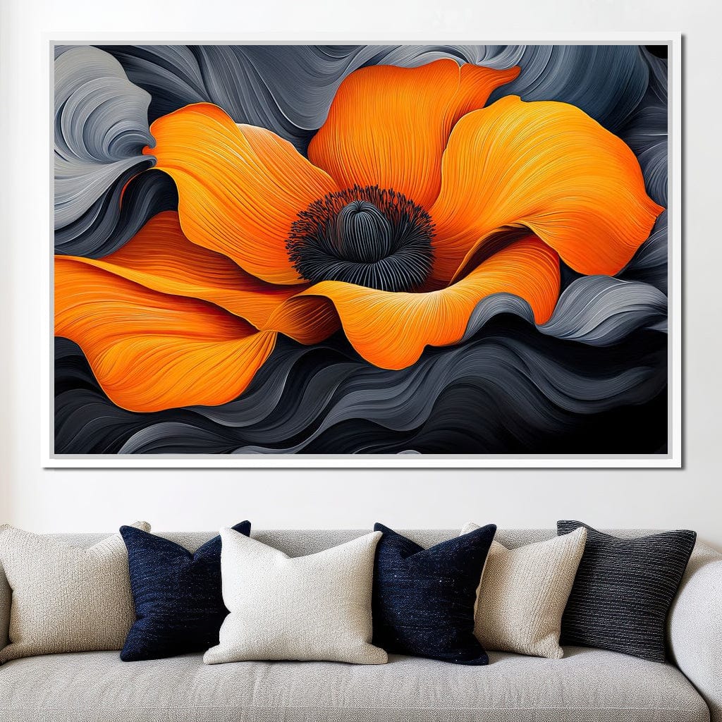 Flameflower Canvas Wall Art