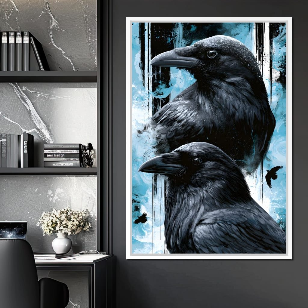 Silent Ravens Watchers Of The Cold Canvas Wall Art