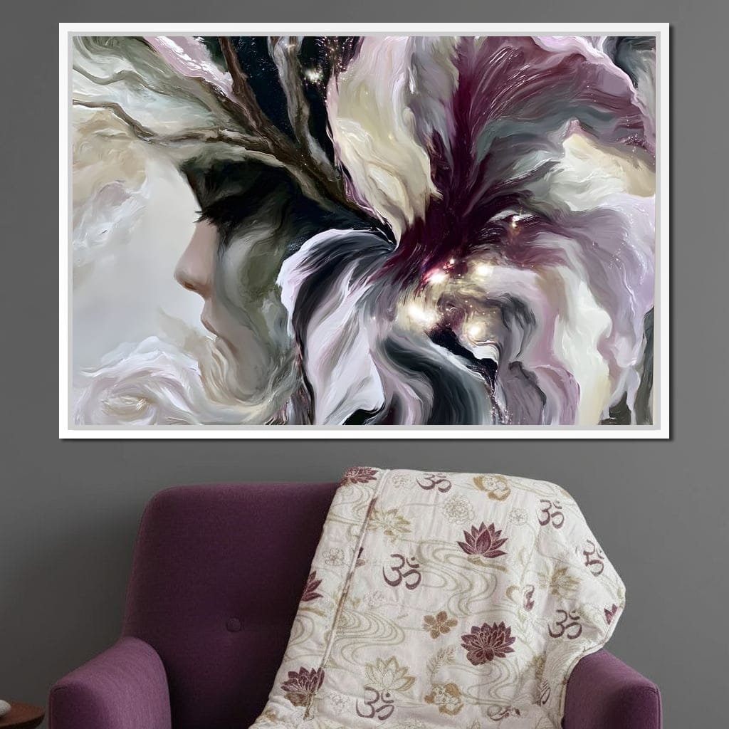 Fallen Petals Of A Silent Mind Canvas Wall Art