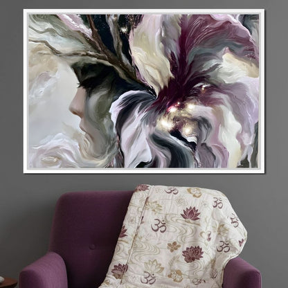 Fallen Petals Of A Silent Mind Canvas Wall Art