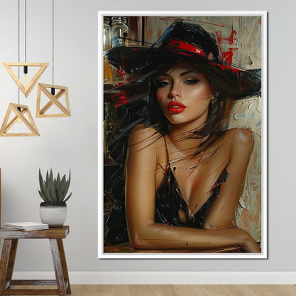 Sable Fedora Canvas Wall Art