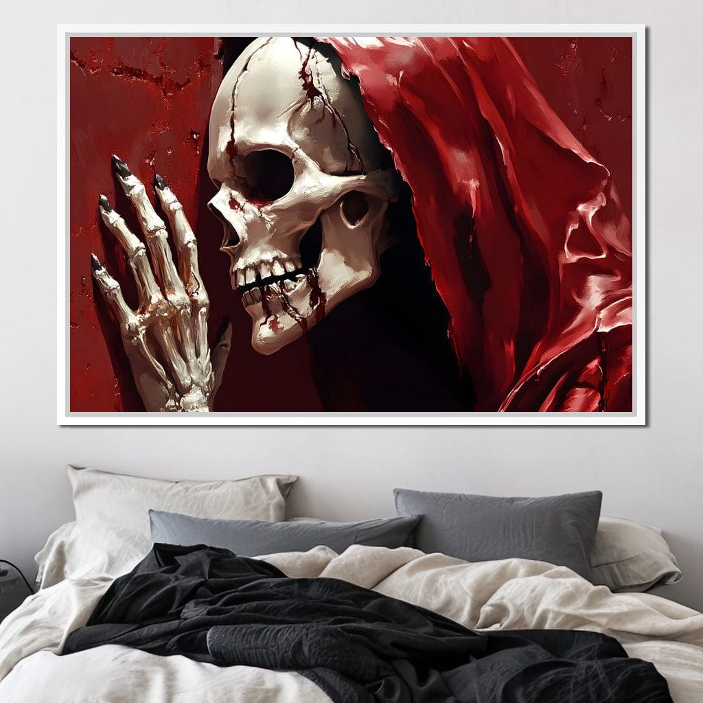 Skeletons Shroud of Silence Canvas Wall Art