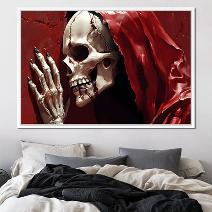 Skeletons Shroud of Silence Canvas Wall Art