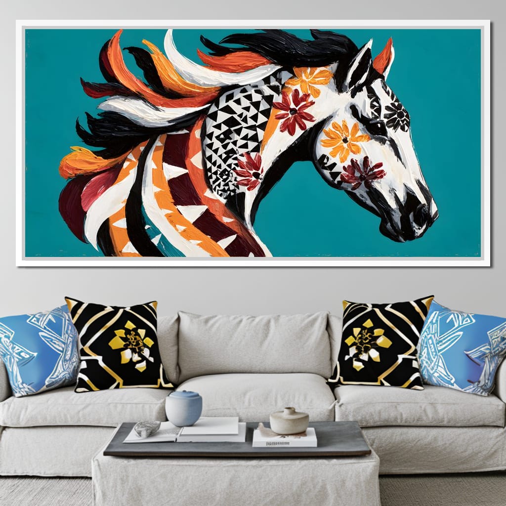 Vibrant Equine Spirit Canvas Wall Art