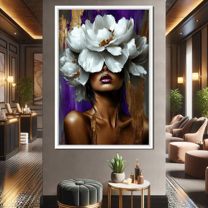 Radiant Blossom Essence Canvas Wall Art