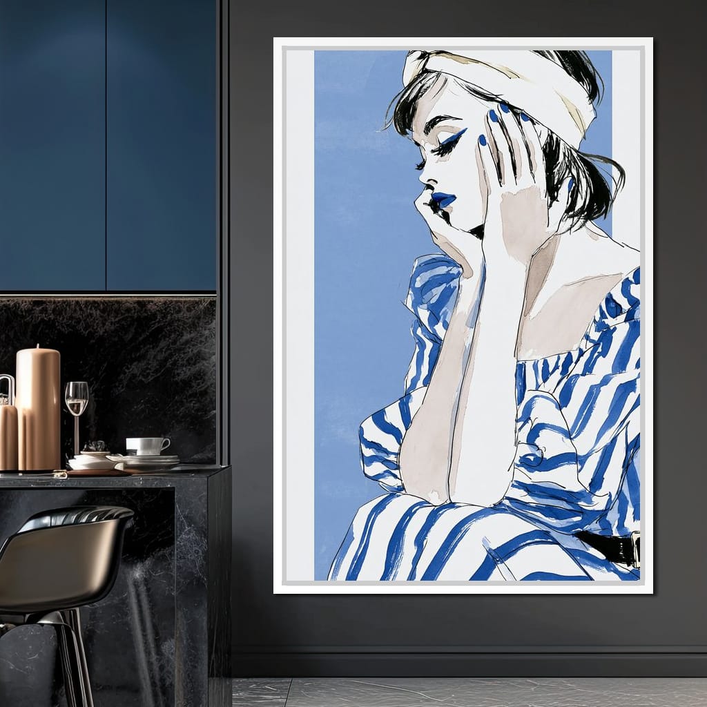 Clear Blue Sky Vacation Reverie Canvas Wall Art