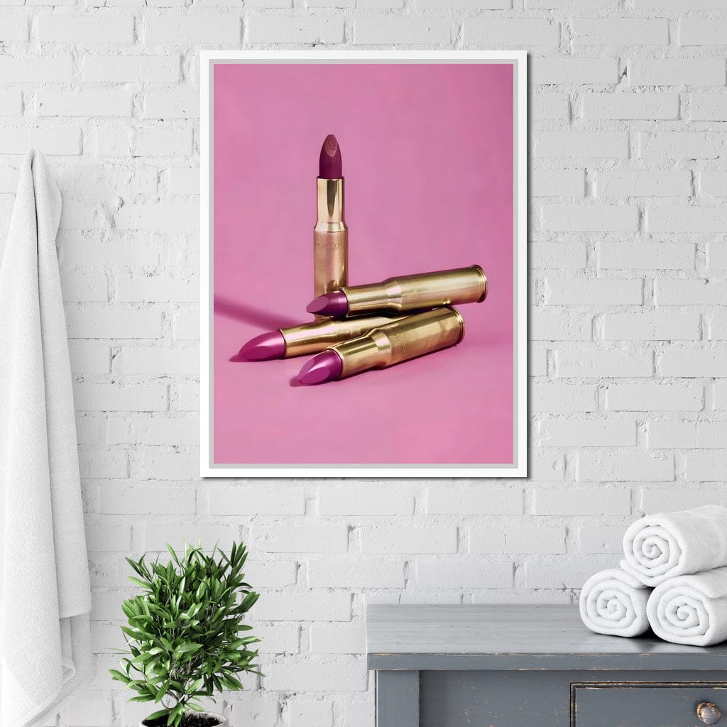 Lipstick Bullet Canvas Wall Art