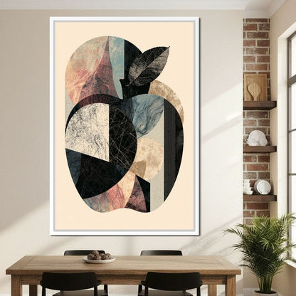Geometric Harvest Of Forgotten Apple Canvas Wall Art