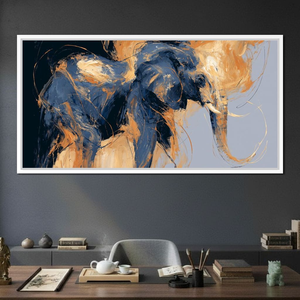 Force of the Great Elephant Wanderer Canvas Wall Art