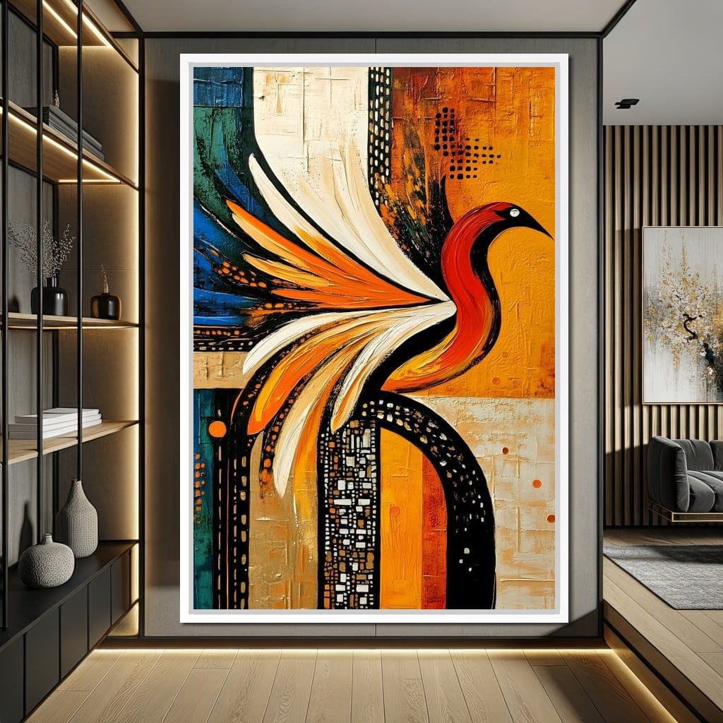 Vivid Phoenix Harmony Flight Canvas Wall Art