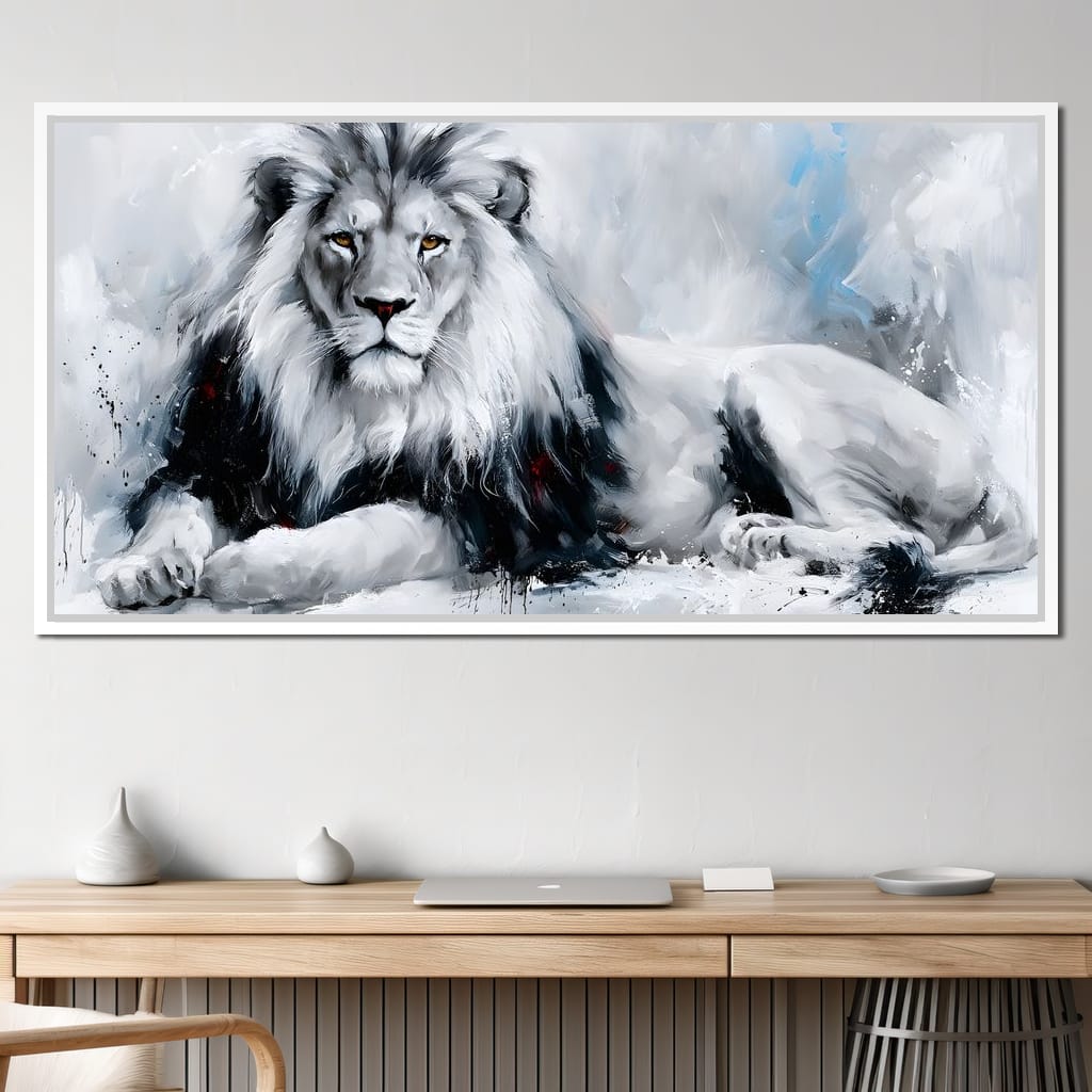 Monarch of the Frozen Plains Canvas Wall Art